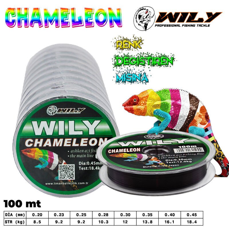 Wily Chameleon Misina 100 mt Devamlı 0,30