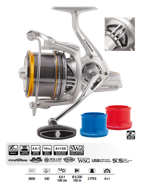 Trabucco Radiant XS Surf 8000 Surf Olta Makinesi