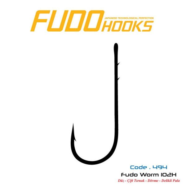Fudo 4941 Worm 102H Black Nikel İğne 1