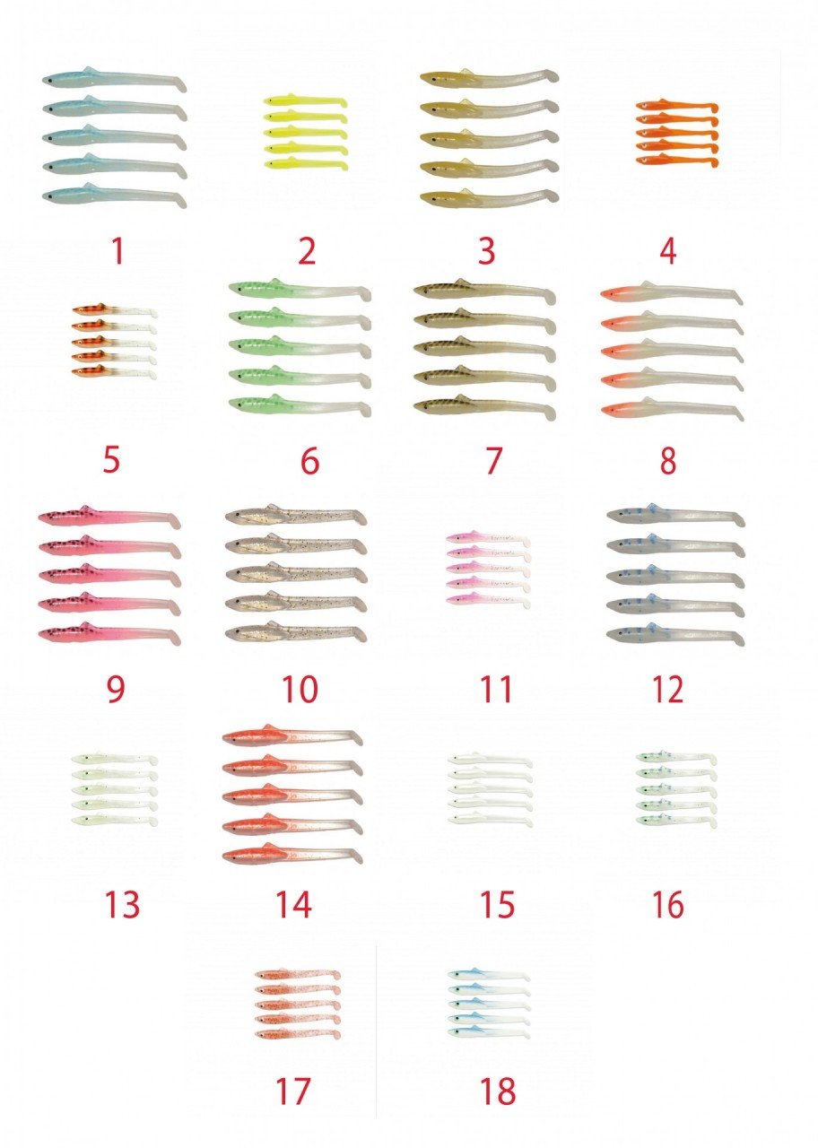 Captain 3596 Elegant 5.5cm Silikon Zargana 5'li Paket Suni Yem 01