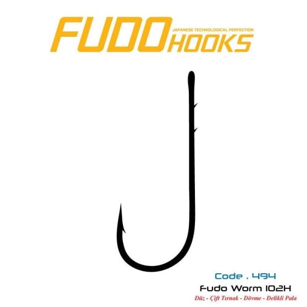 Fudo 4941 Worm 102H Black Nikel İğne 2