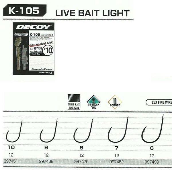 DECOY K-105 Live Bait Light Olta İğnesi 7