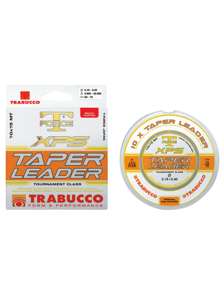 Trabucco XPS Taper Leader 10x15mt Surf Shock Leader