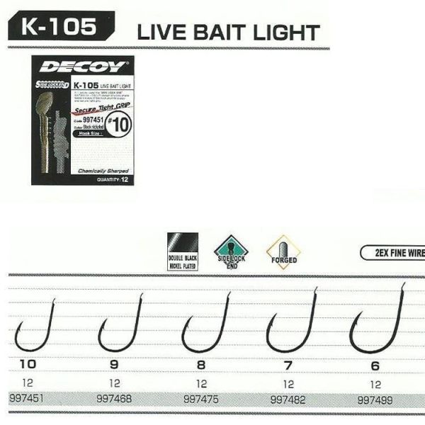 DECOY K-105 Live Bait Light Olta İğnesi 9