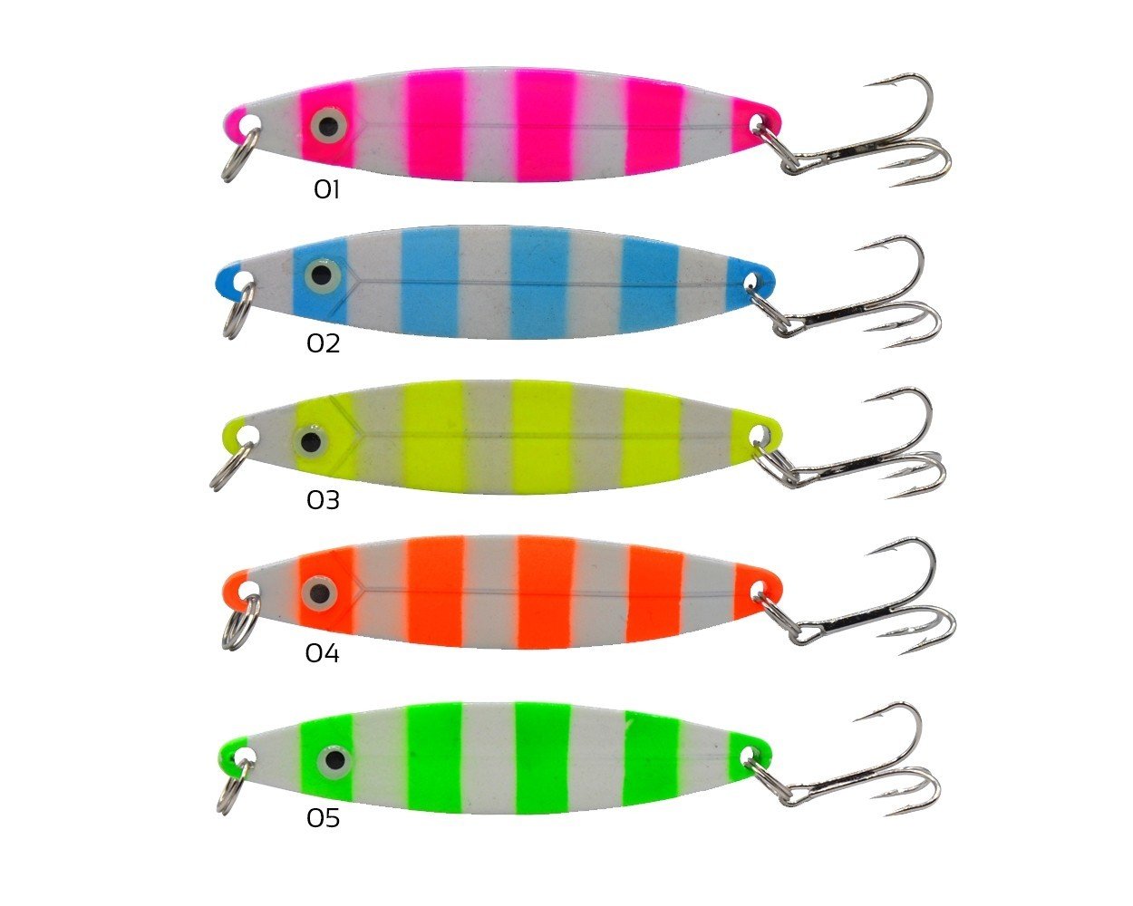 Captain 6150 Lüfer Kaşığı 28gr Zebra Glow 9cm 01