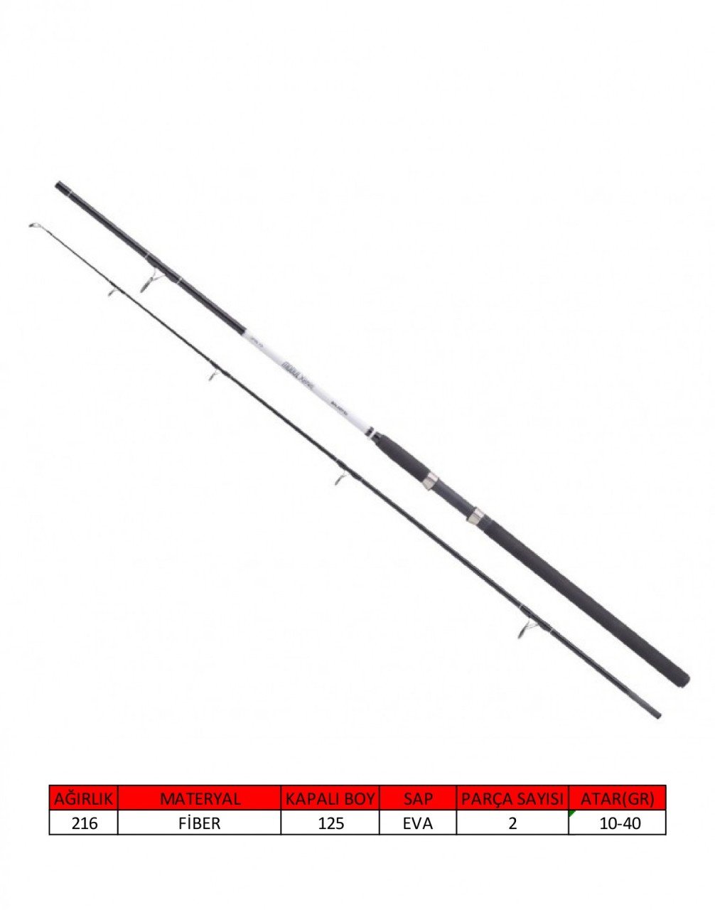 Balzer Modül Xenia 2 Parça Spin 10-40gr Atar