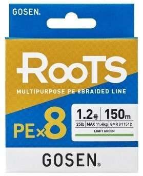 Gosen X8 Roots PE 8 Örgü Spin İp Misina 150mt AYeşil