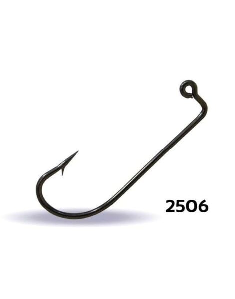 Youvella 2506 Jig Head İğnesi Dövme Delikli Uzun 100lü Kutu Black Nikel