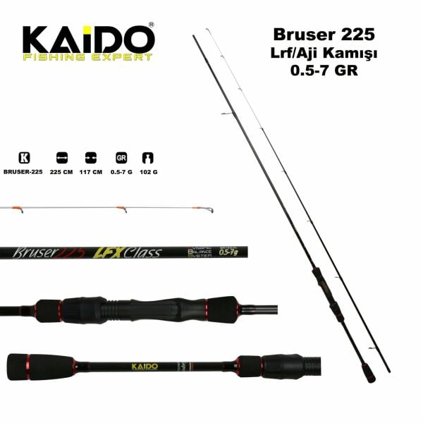 Bruser 225 Cm 0.5-7 Gr Lrf Kamışı Aji Kamışı