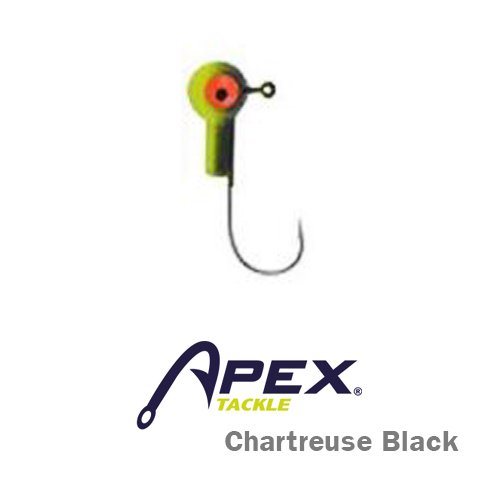 APEX RATTLE JIGHEAD -CHARTREUSE BLACK / 3,5 GR