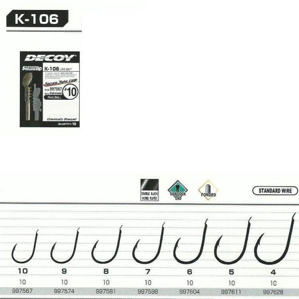 DECOY K-106 Live bait Olta İğnesi 6