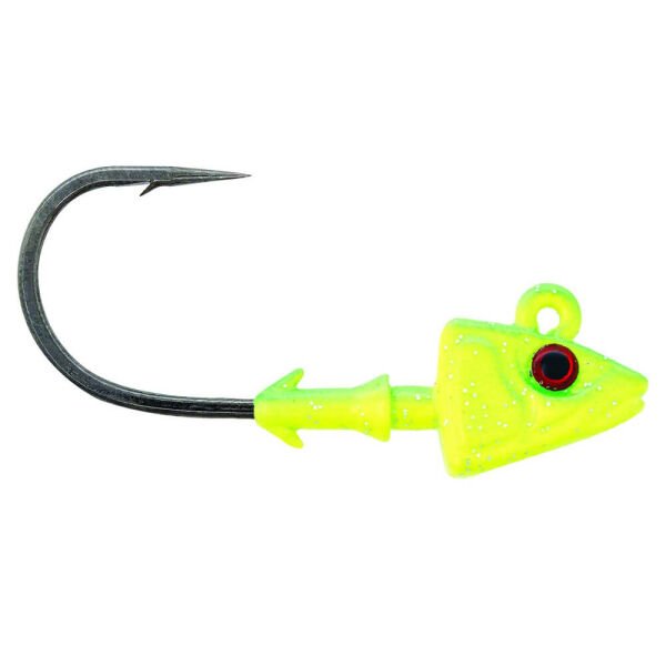 Mustad Sd824 Shad Jig Head CH - CHARTREUSE - 7GR - 3LU - 3-0