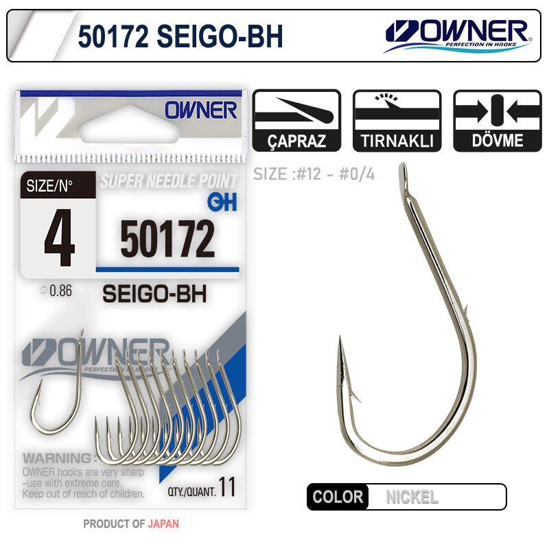 Owner 50172 Seigo-Bh Nickel White İğne 8
