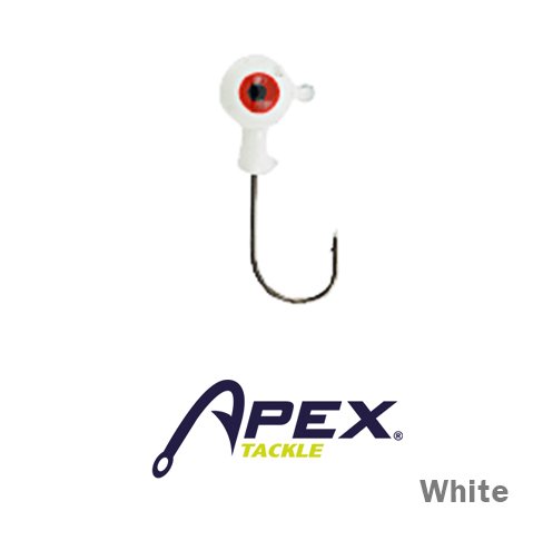 APEX ROUND HEAD JIGHEAD - WHITE / 3,5 GR