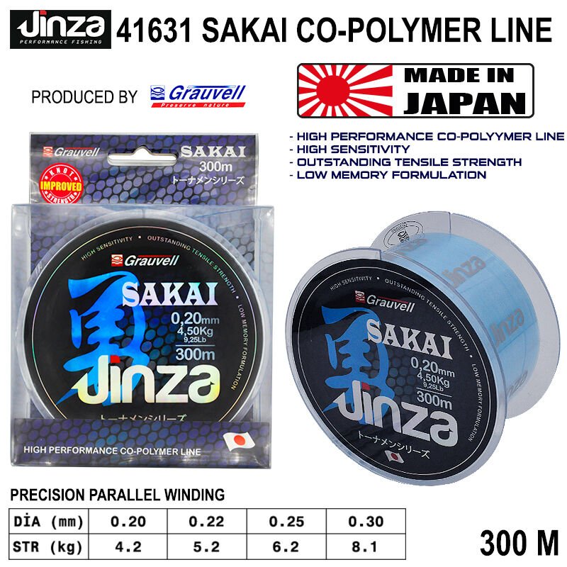 Jinza Sakai 300m Monofilament Misina 0,25