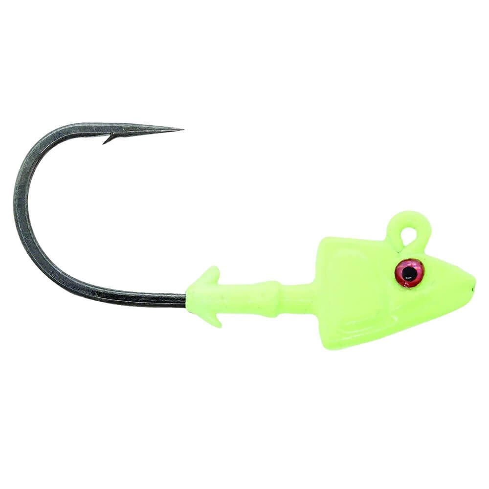 Mustad Sd824 Shad Jig Head GG - GLOW GREEN - 3.5GR - 3LU - 1-0