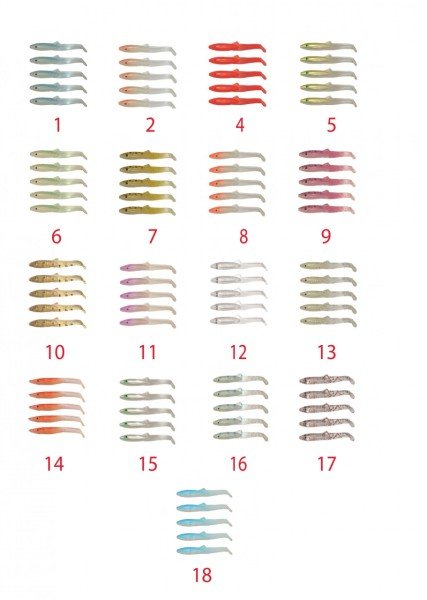 Captain 3595 Elegant 3.5cm Silikon Zargana 5'li Paket Suni Yem 13