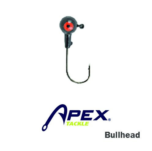 APEX ROUND HEAD JIGHEAD - BLACK / 7.1 GR