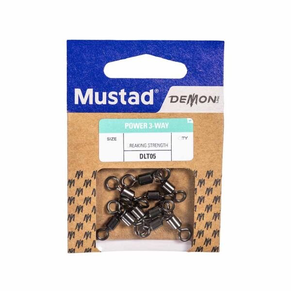 Mustad Demon Power 3-Way Swivel DLT05 Fırdöndü Standart - NO:1 - 5Lİ
