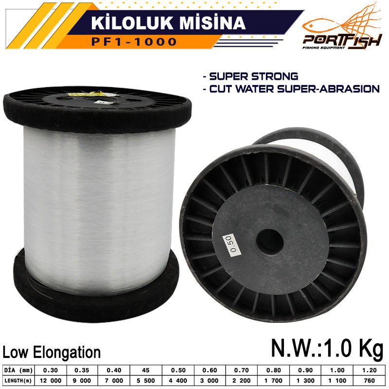 Portfish Kiloluk Bobin Misina (Ekonomik) 0,70