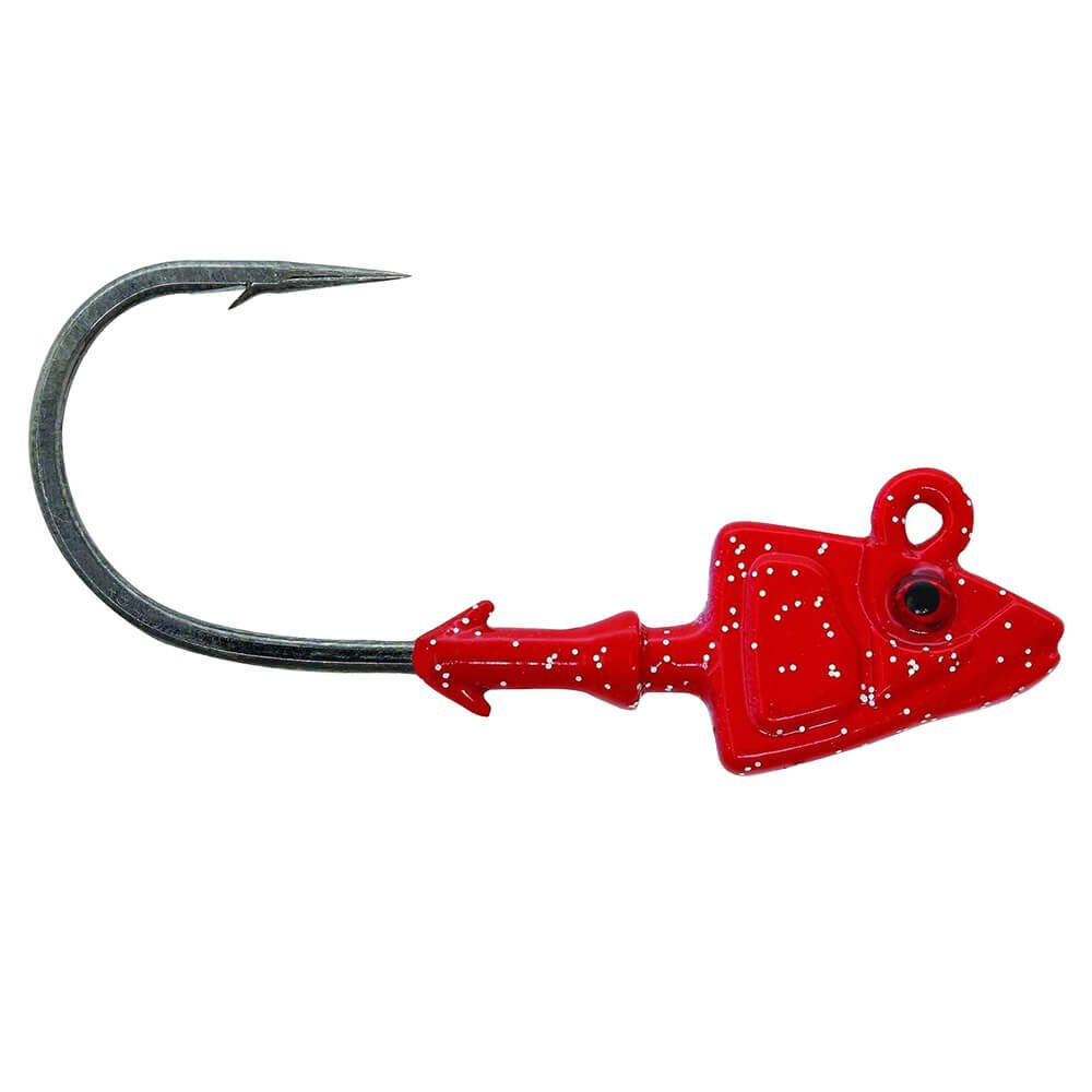 Mustad Sd824 Shad Jig Head Red - 10GR - 3LU - 3-0
