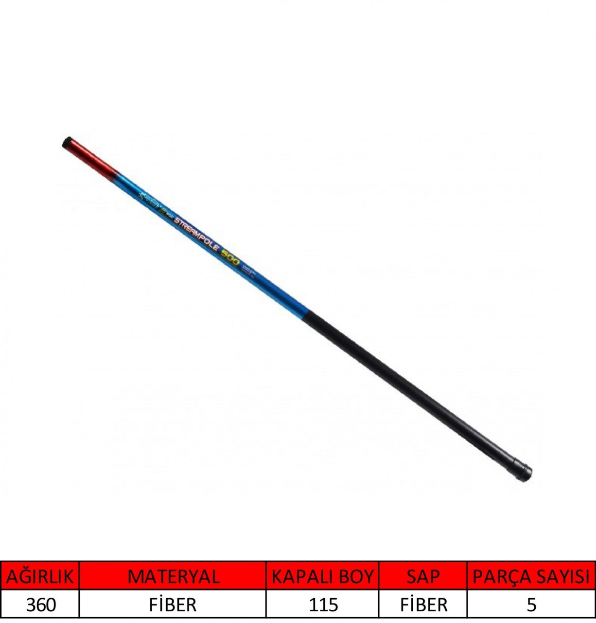 Captain 1050 Stream Pole Göl Kamışı 500 cm