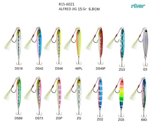 River Alfred Jig 15G 6.8Cm 46PL