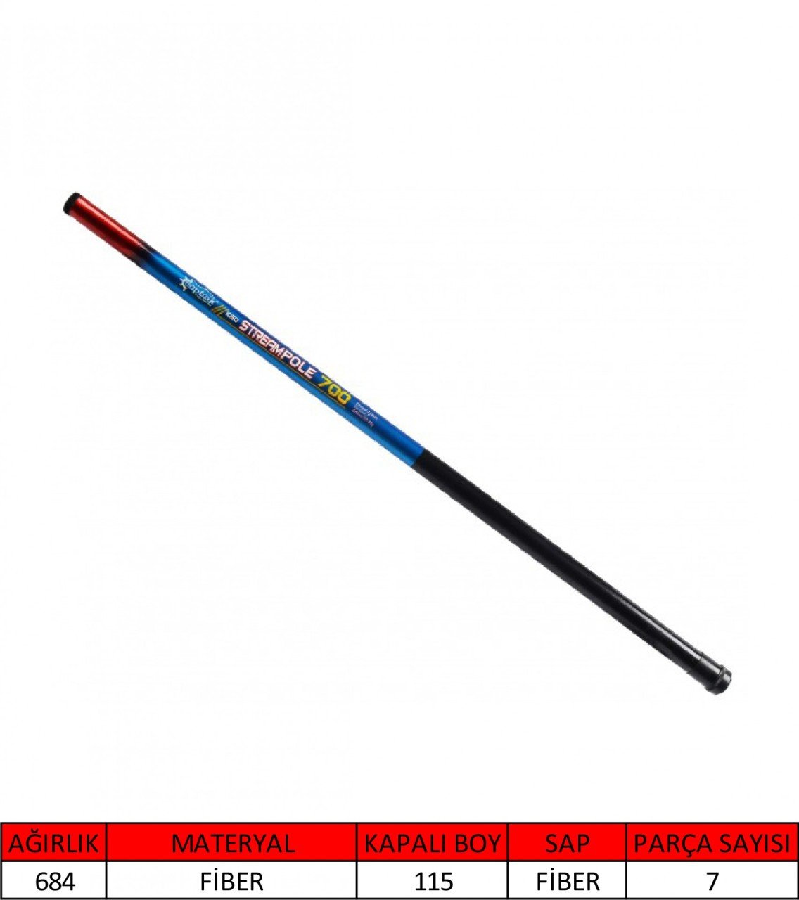 Captain 1050 Stream Pole Göl Kamışı 700 cm