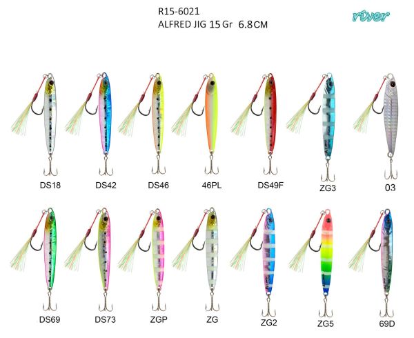 River Alfred Jig 15G 6.8Cm DS18