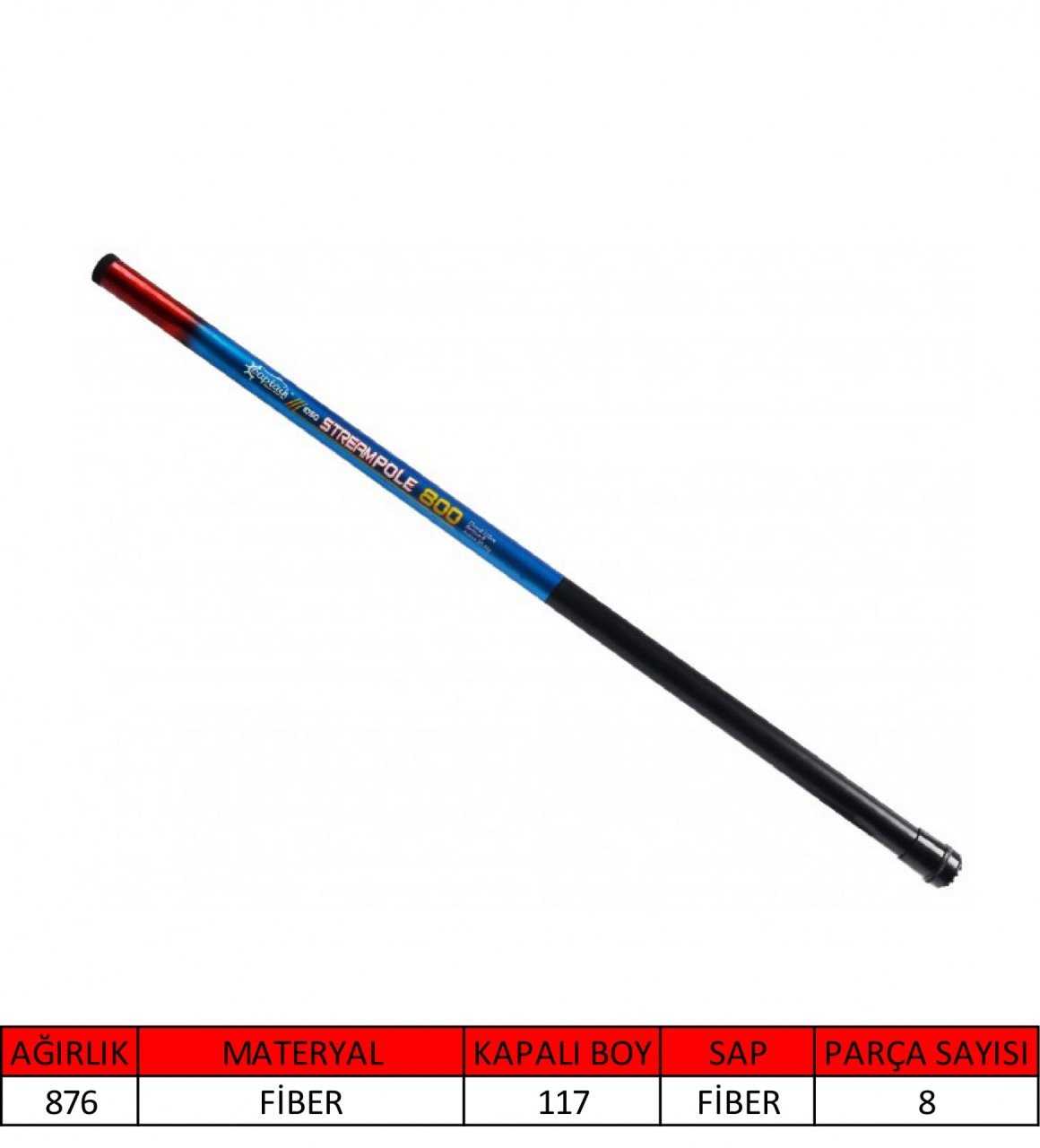 Captain 1050 Stream Pole Göl Kamışı 800 cm