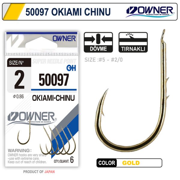 Owner 50097 Okiami-Chinu Gold İğne 5