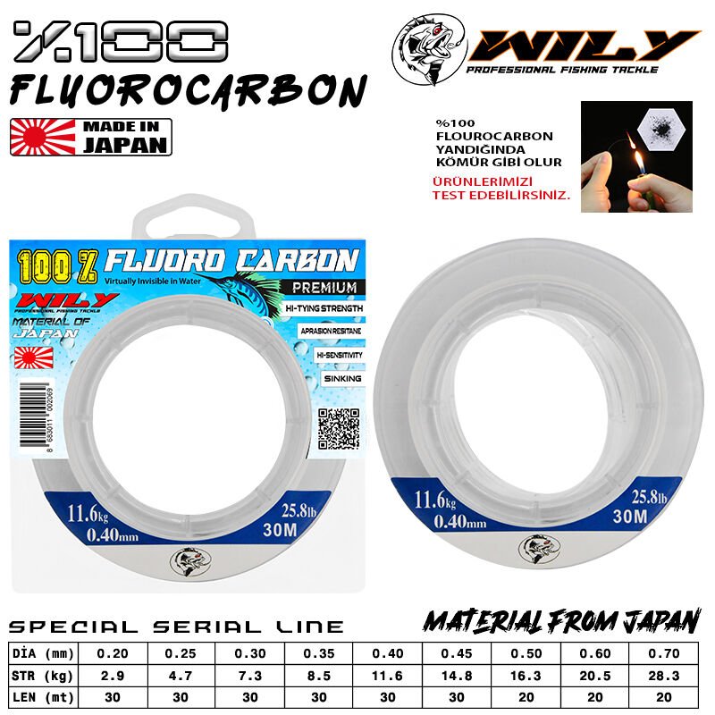 Wily Trout  Flouro Carbon Misina 30 mt 