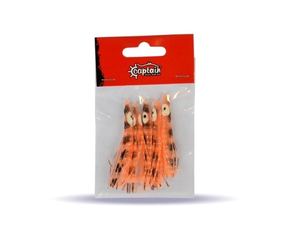 Captain 3594 Octopus Curly 6cm Ahtapot Sübye 5'li Paket Suni Yem 2
