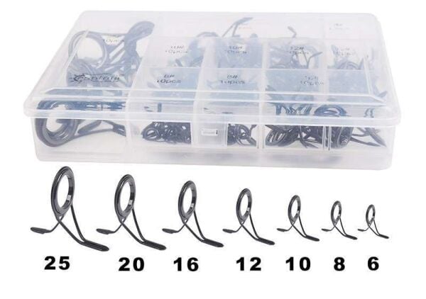 Captain Spin Kamış Halka Seti İki Ayaklı Porselen 100lü Kutu 6-8-10-12-16-20-25mm