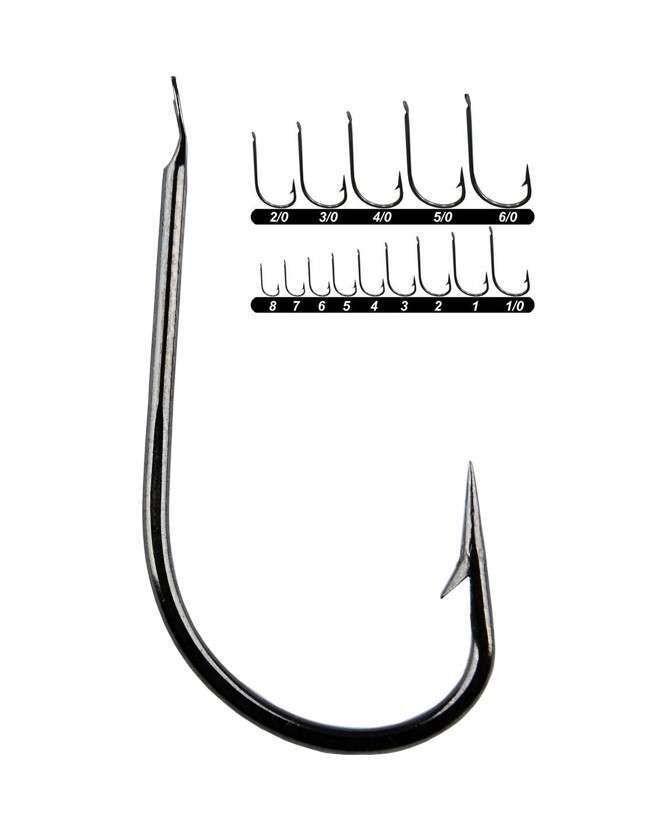 Youvella 1403 Kısa Pala Dövme Olta İğnesi 100lü Kutu Black Nikel