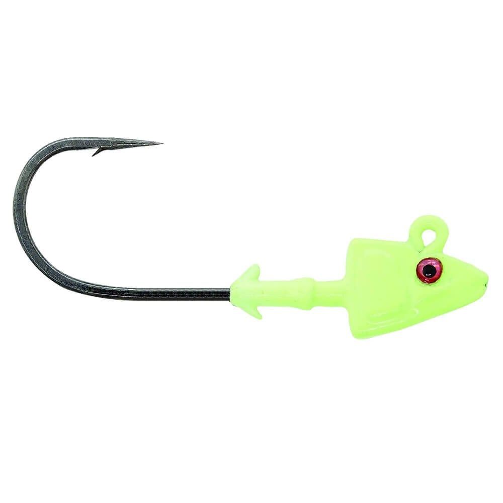 Mustad Sd840 Shad Jig Head GG - GLOW GREEN - 5GR - 3LU - 2-0