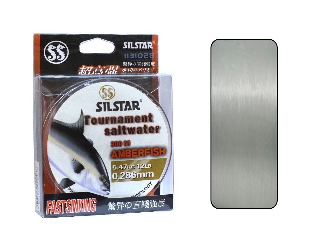 Silstar 1131 Salt Water Amberfish 300mt Monofilament Misina Su Gri 0.28 mm