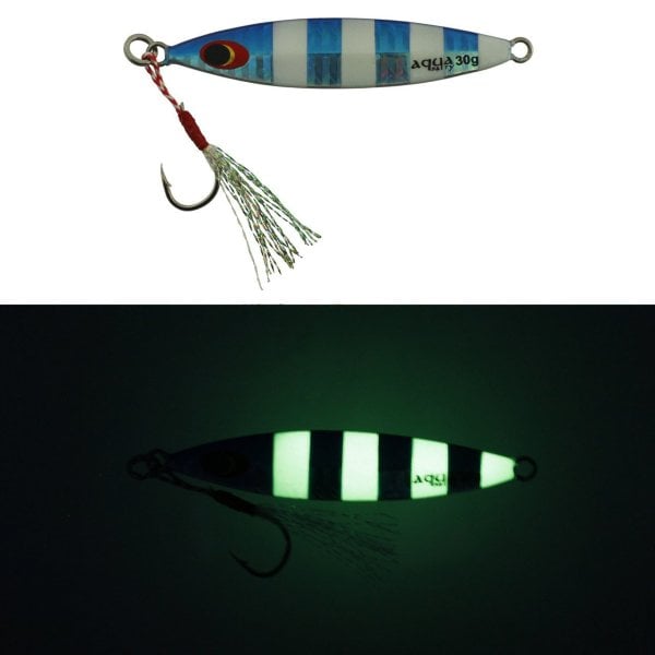 Aqua Salty Multi Jig Zebra Glow 30 gr - 4