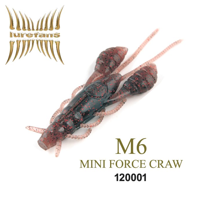 LUREFANS M6 MINI FORCE CRAW 6CM 5.3G COLOR: 1