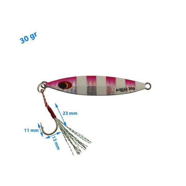 Aqua Salty Multi Jig Zebra Glow 30 gr - 2