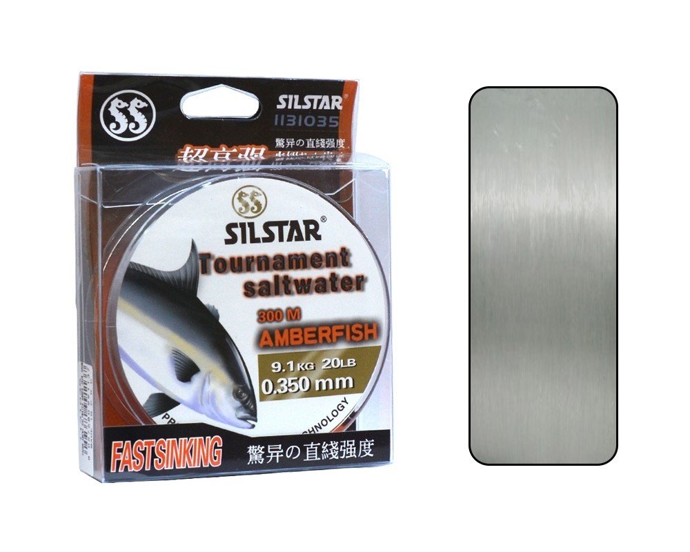 Silstar 1131 Salt Water Amberfish 300mt Monofilament Misina Su Gri 0.35 mm