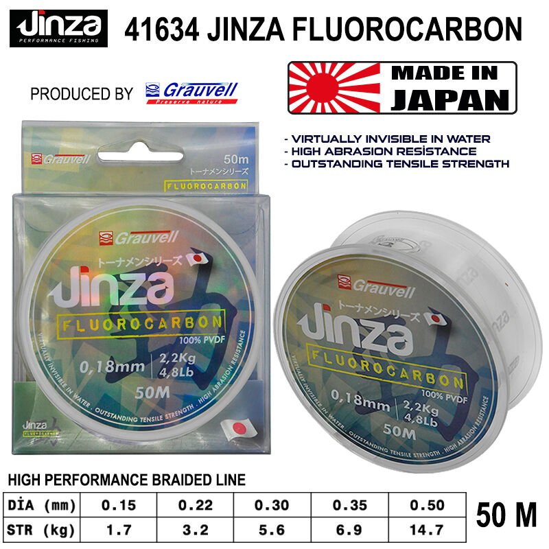 Jinza 50m Fluorocarbon Misina 0,35