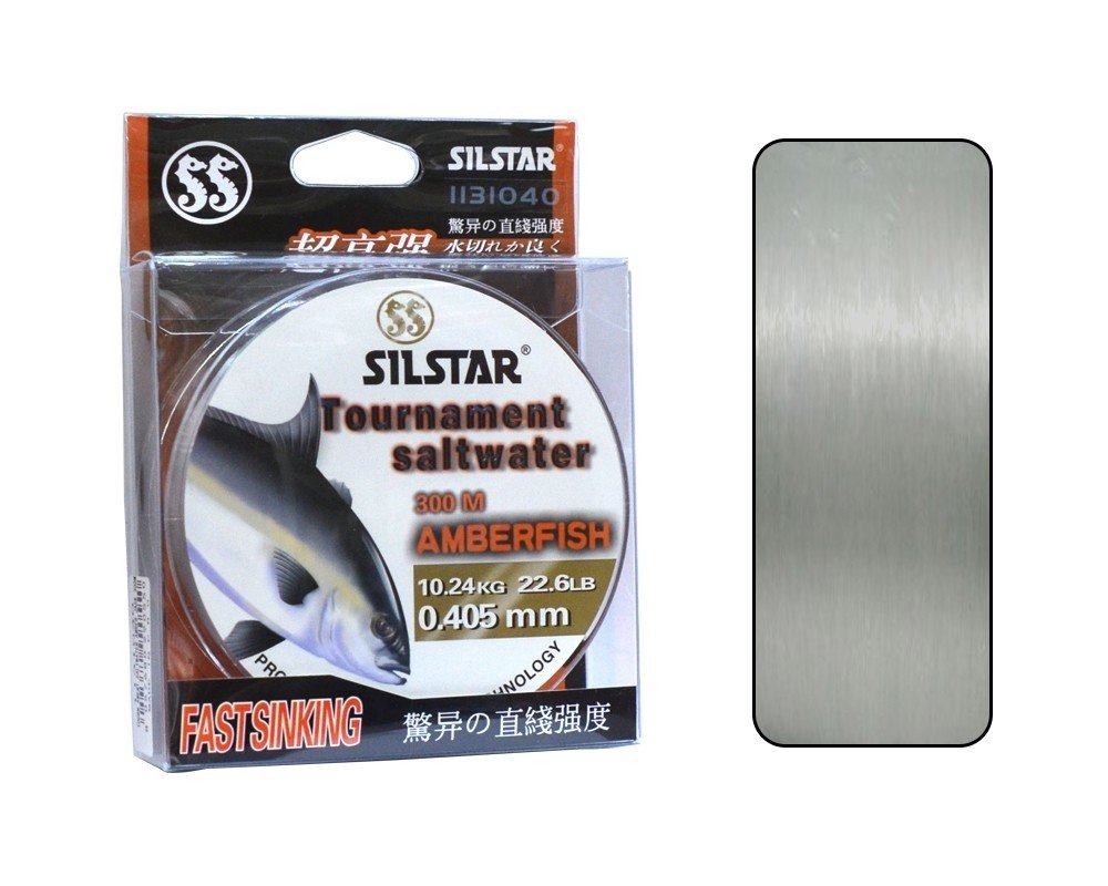 Silstar 1131 Salt Water Amberfish 300mt Monofilament Misina Su Gri 0.40 mm