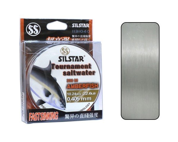 Silstar 1131 Salt Water Amberfish 300mt Monofilament Misina Su Gri 0.40 mm