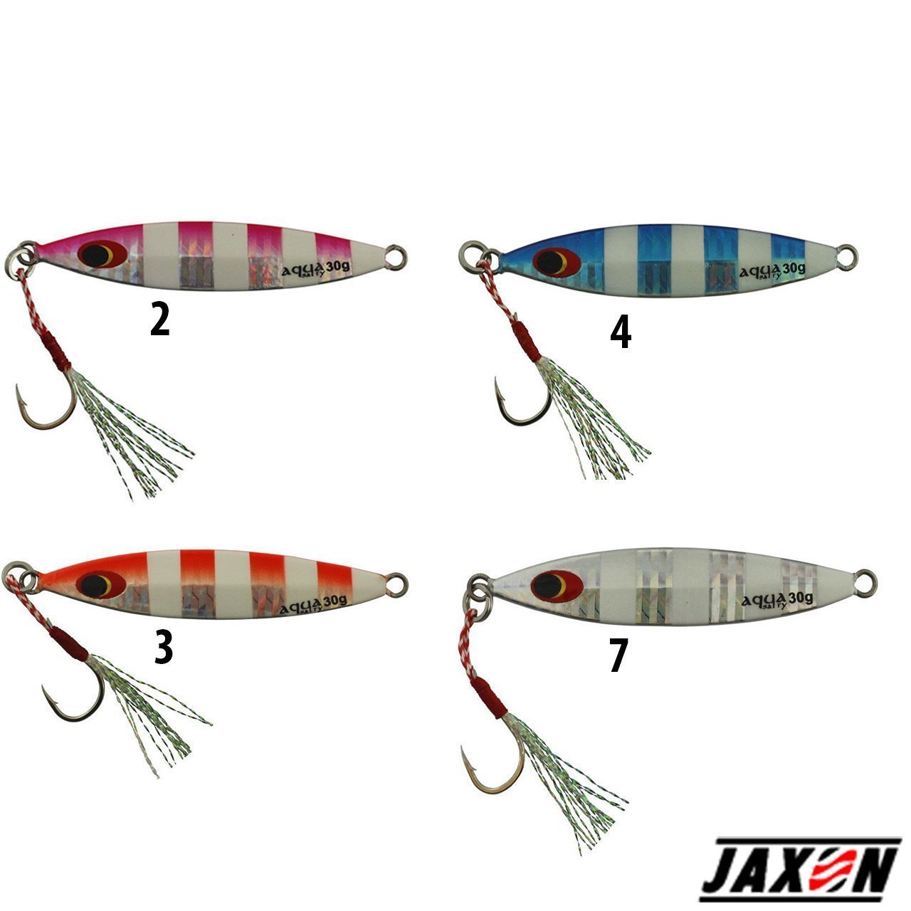 Aqua Salty Multi Jig Zebra Glow