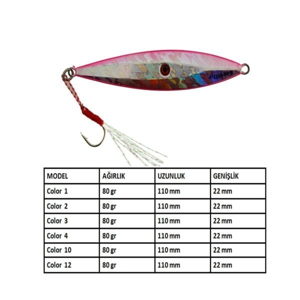 Aqua Salty Ringo Jig 80 gr - 10