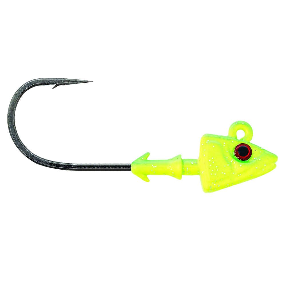 Mustad Sd840 Shad Jig Head CH - CHARTREUSE - 5GR - 3LU - 2-0