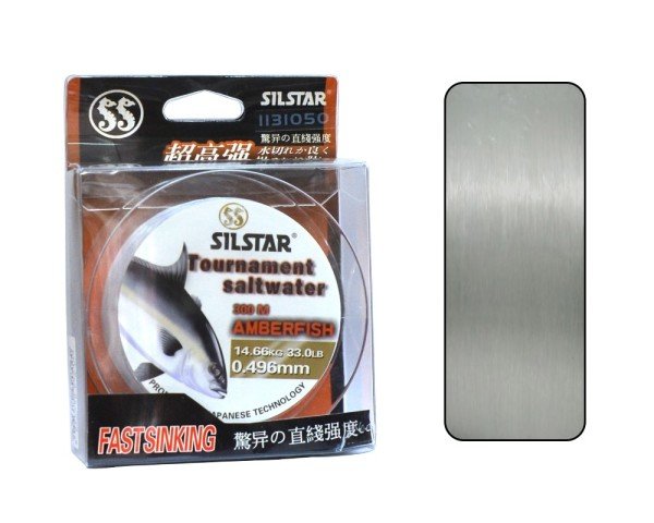 Silstar 1131 Salt Water Amberfish 300mt Monofilament Misina Su Gri 0.50 mm