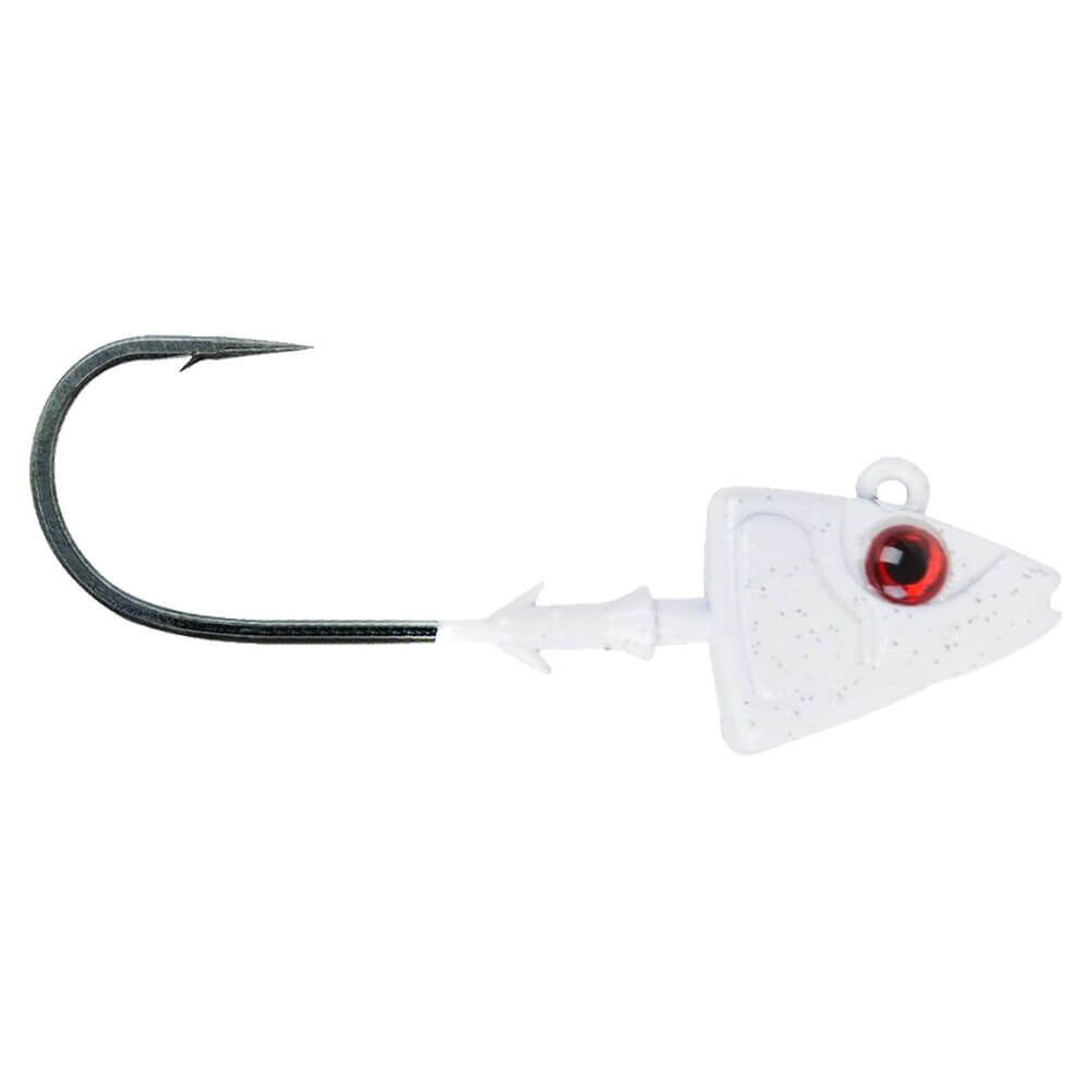 Mustad Sd840 Shad Jig Head WH - WHITE - 14GR - 3LU - 4-0