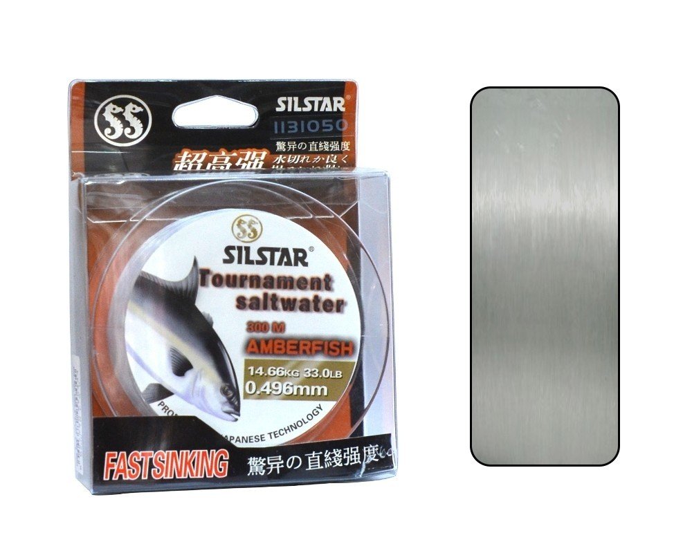 Silstar 1131 Salt Water Amberfish 300mt Monofilament Misina Su Gri 0.60 mm